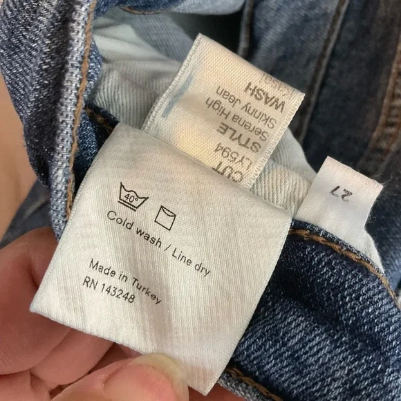 Reformation Jeans Serena High Skinny Jeans in Kasai Wash Sz 27 - Picture 8 of 8